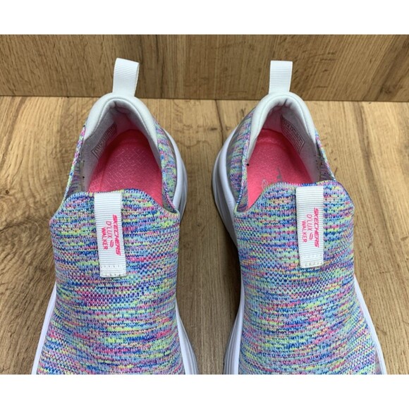Skechers Women D'Lux Walker Rainbow Sky 149367 Multi Color Slip-On Sneakers 11 - Picture 8 of 15